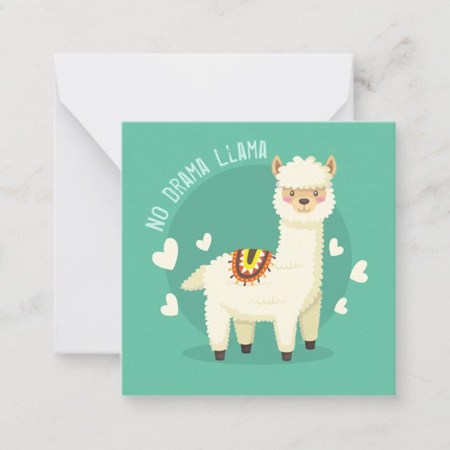 Llama Note Card (Front)