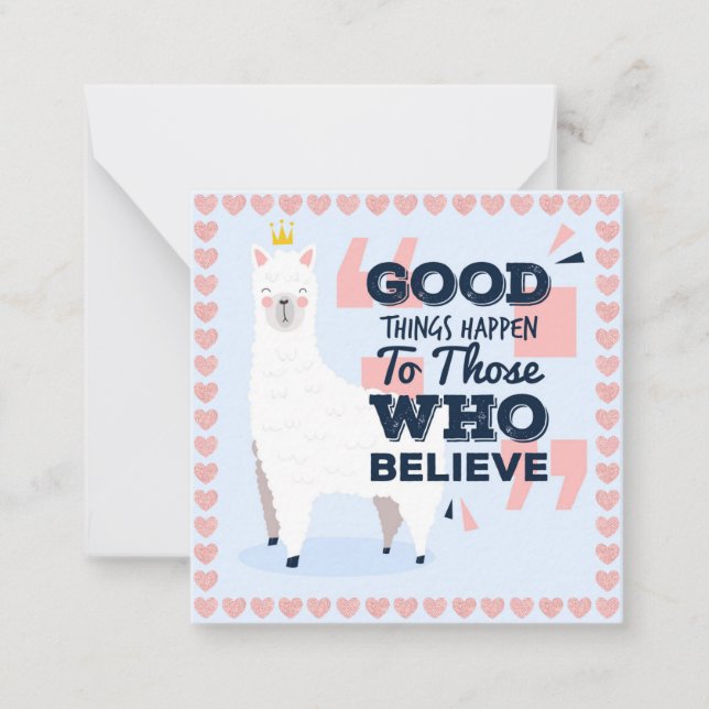 Llama Note Card (Front)