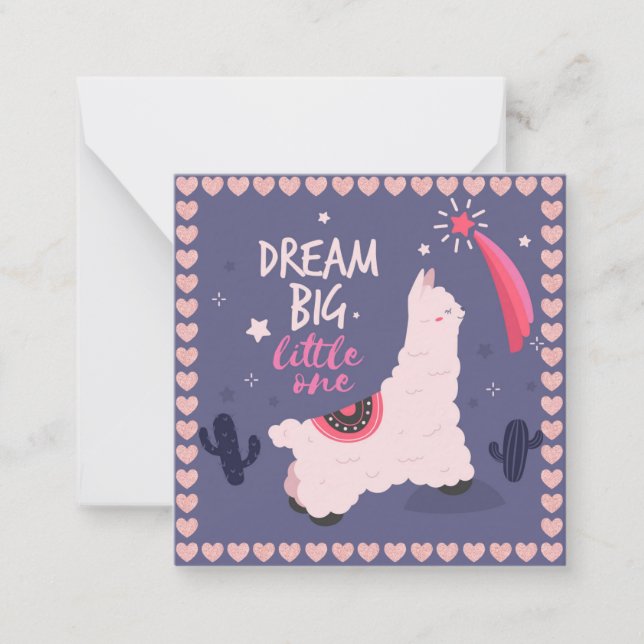 Llama Note Card (Front)