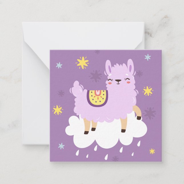 Llama Note Card (Front)
