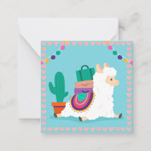 Llama Note Card