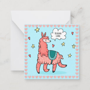 Llama Note Card