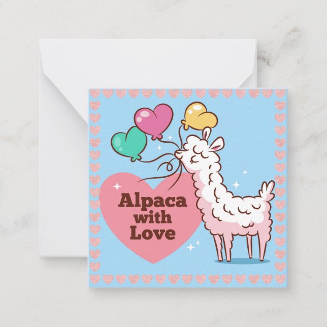 Llama Note Card (Front)