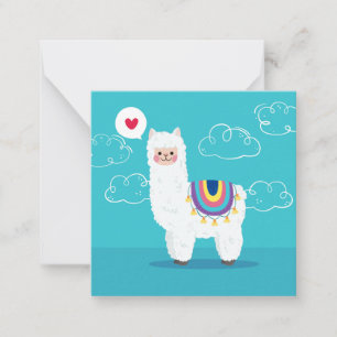 Llama Note Card