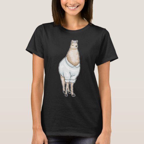 Llama Nurse Heart T_Shirt