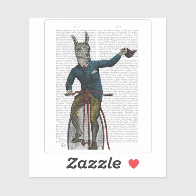 Llama on Bike Sticker (Sheet)