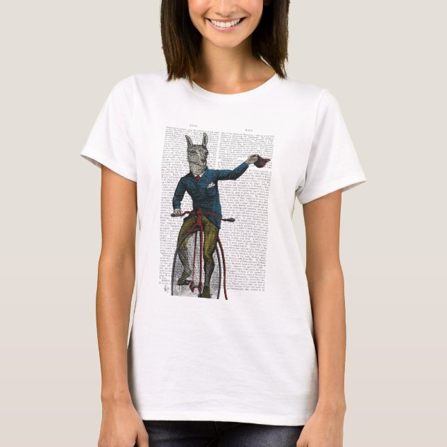 Llama on Bike T-Shirt (Front)