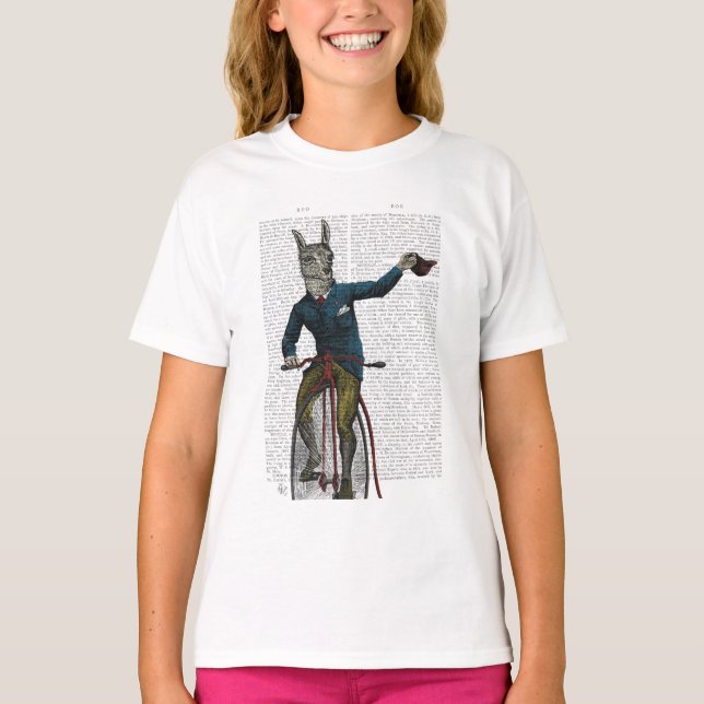 Llama on Bike T-Shirt (Front)