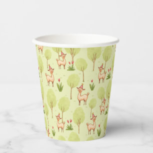 Llama outdoor kid’s birthday celebration paper cups