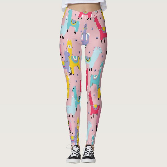 Llama Party  Leggings (Front)