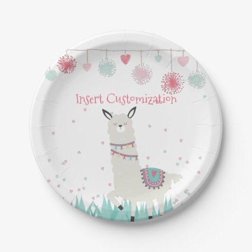 Llama Party Plates