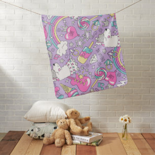 Llama pattern 1 baby blanket