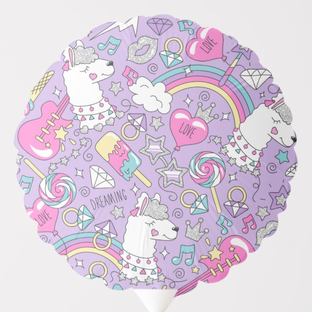 Llama pattern 1 balloon (Front)
