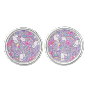 Llama pattern 1 cufflinks