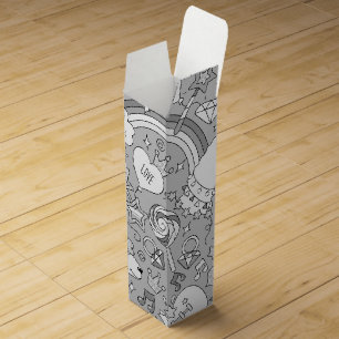 llama pattern 4 wine box