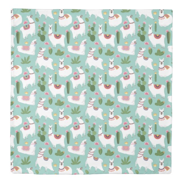 Llama Pattern Duvet Cover (Front)