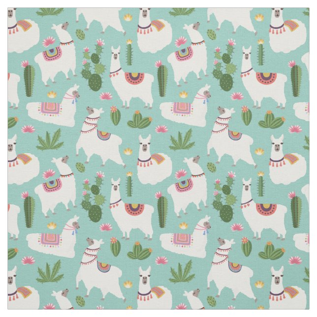 Llama Pattern Fabric (Swatch)