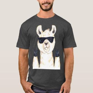 Llama peace funny Painting T-Shirt