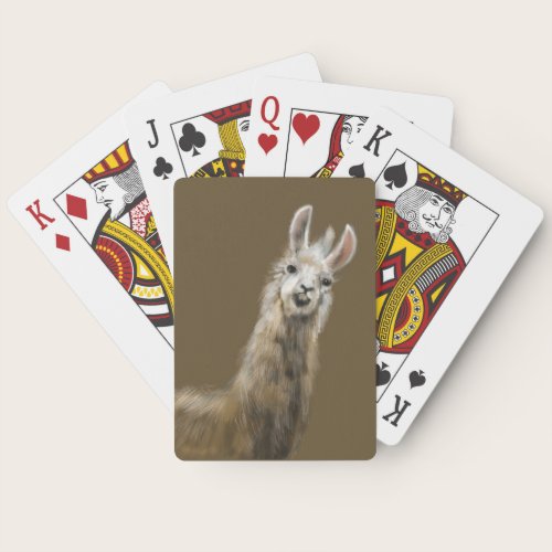 Llama playing cards Llama playing cards