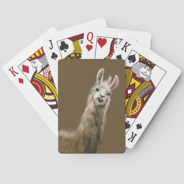 Llama playing cards (Back)