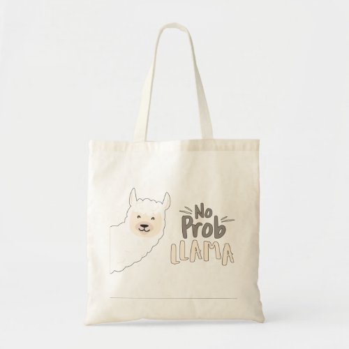 Llama Pun No Problema Pun No Probllama Tote Bag