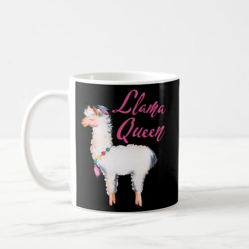 Llama Queen For Coffee Mug