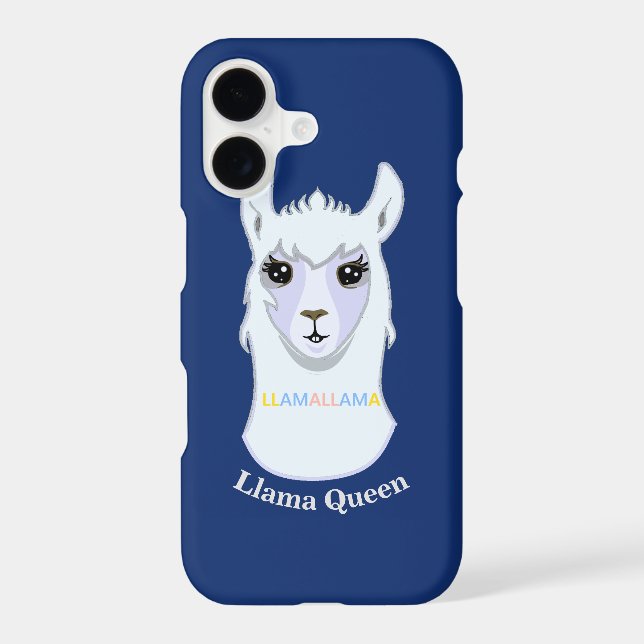 Llama Queen Iphone Case (Back)