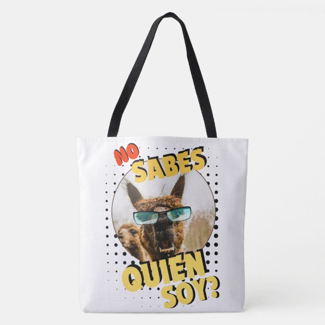 LLAMA QUOTE STYLE TOTE BAG (Front)