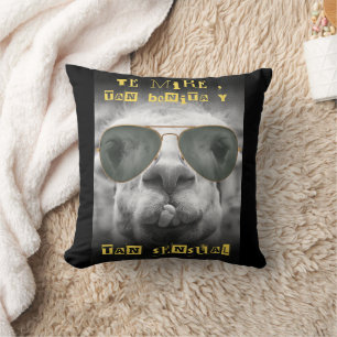 llama quote throw pillow