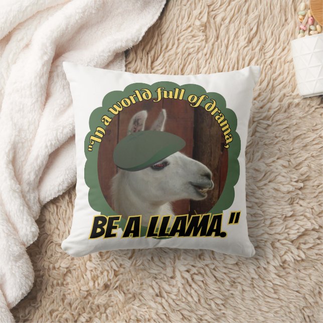 llama quote throw pillow (Blanket)