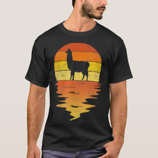 Llama retro sunset 70s vintage Llama T-Shirt