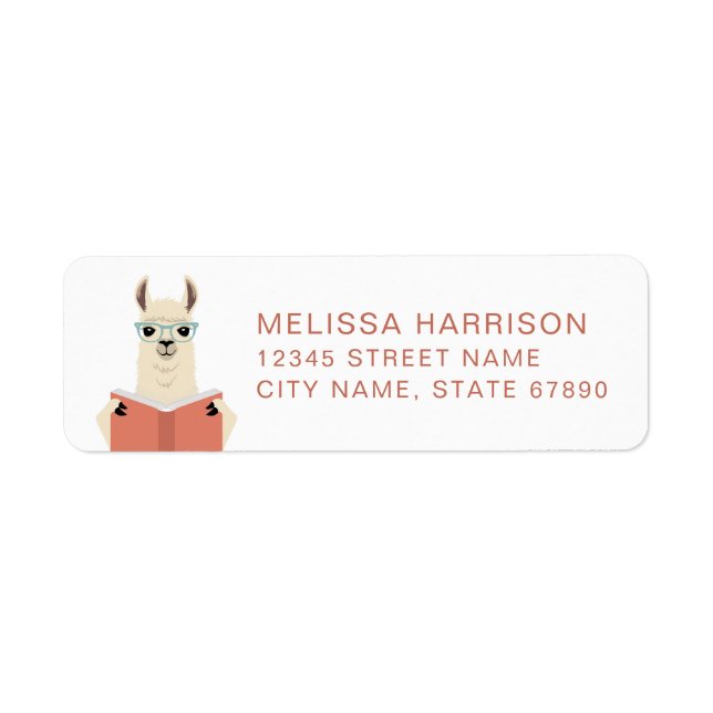 Llama Return Address Label (Front)