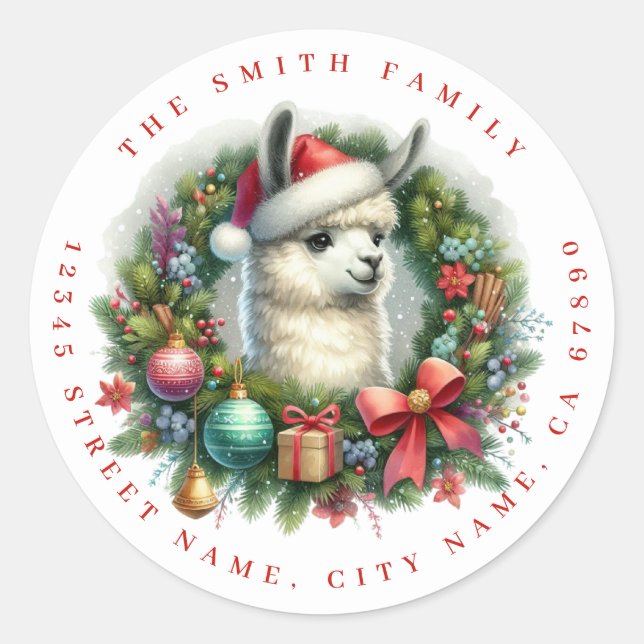 Llama Return Address Labels (Front)