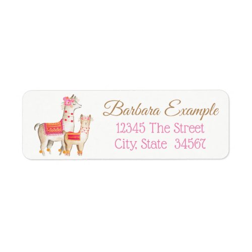 Llama Return Address Labels