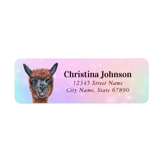 Llama Return Address Labels (Front)