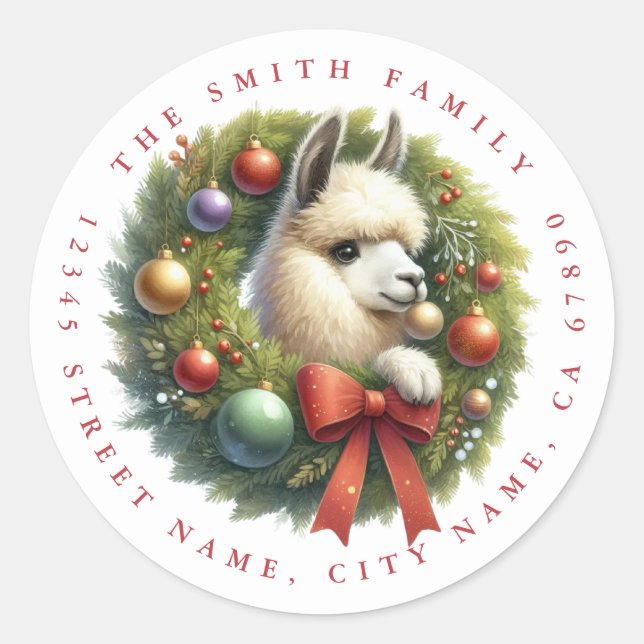 Llama Return Address Labels (Front)