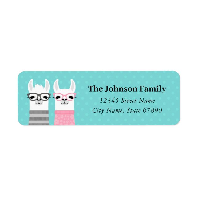 Llama Return Address Labels (Front)
