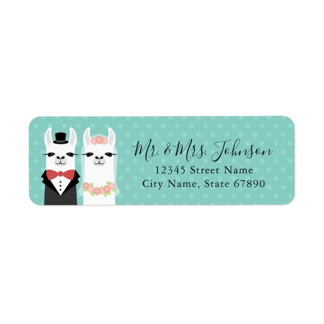 Llama Return Address Labels (Front)