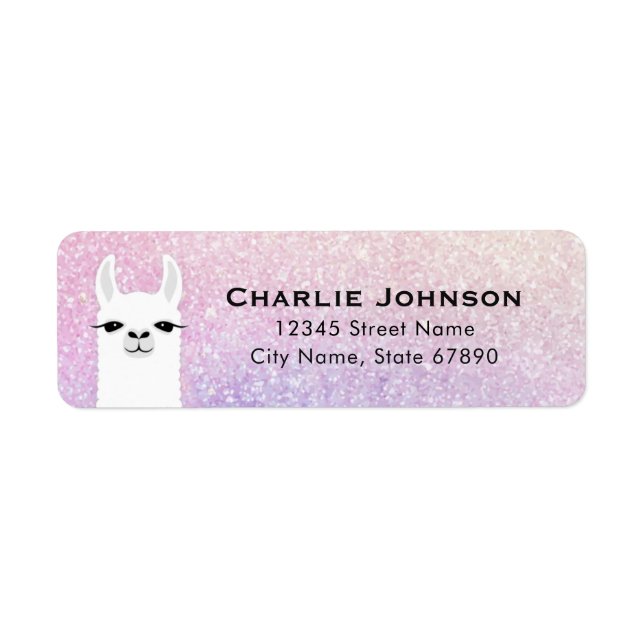 Llama Return Address Labels (Front)
