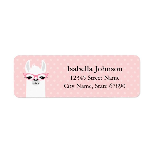 Llama Return Address Labels (Front)