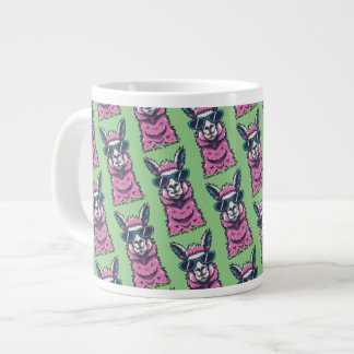 Llama say you Rock | Quirky pose in sunglasses Giant Coffee Mug