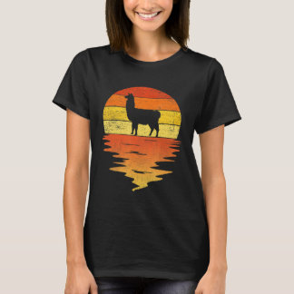 Llama shirt retro sunset 70s vintage Llama