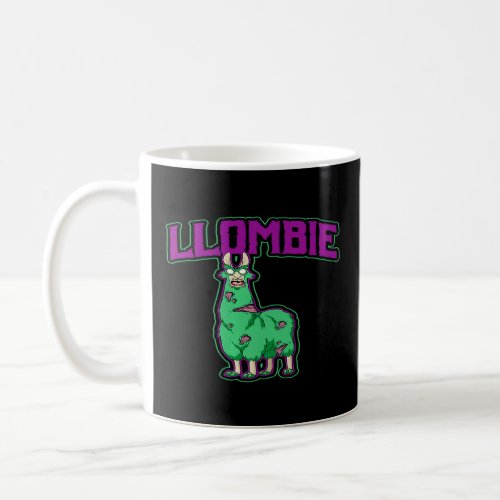 Llama Shirt Zombie LLOMBIE Zombie Halloween Shirt Coffee Mug