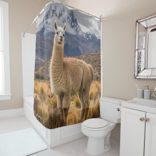 llama Shower Curtain
