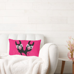 Llama Sisters Lumbar Pillow
