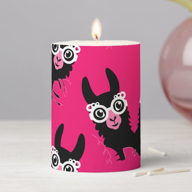 Llama Sisters Pillar Candle (In Situ)