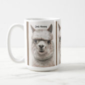 Llama Smile Personalize Large Coffee Mug (Left)