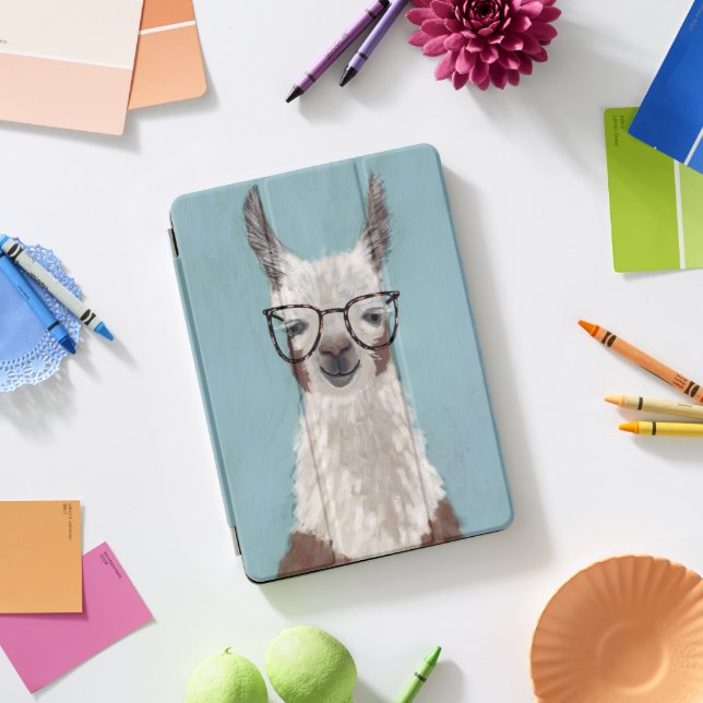 Llama Specs - Oversized Glasses iPad Pro Cover (Desk)