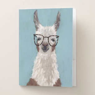 Llama Specs - Oversized Glasses Pocket Folder
