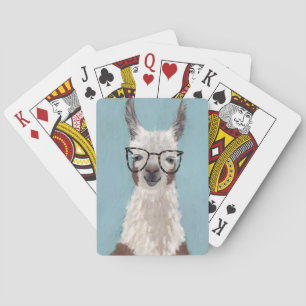 Llama Specs - Oversized Glasses Poker Cards